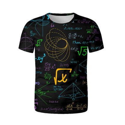Camisa com Fórmulas de Química, Matemática, Física e Biologia