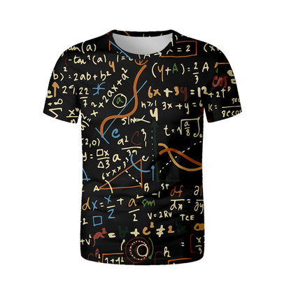 Camisa com Fórmulas de Química, Matemática, Física e Biologia