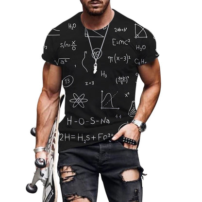 Camisa com Fórmulas de Química, Matemática, Física e Biologia
