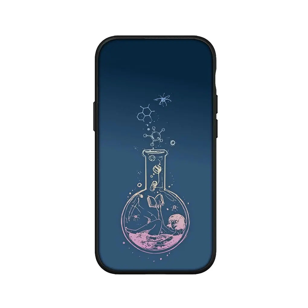 Capa de Celular de Química, Matemática e Física para Apple iPhone 16 15 14 13 12 11 Pro Max 6 6S Plus + SE 14+ 16