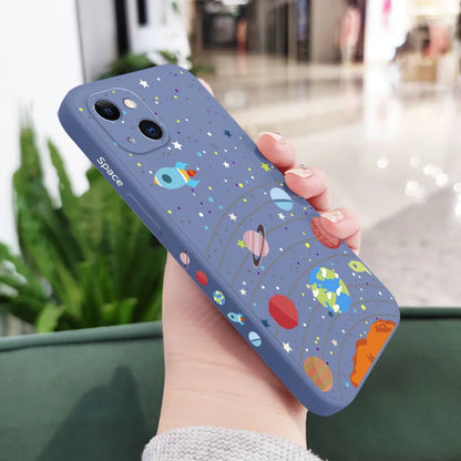 Capa de telefone do universo lunar para iPhone 16 15 14 13 12 11 Pro Max Mini X XR XS MAX 8 7 Plus 6 6S Plus Cover