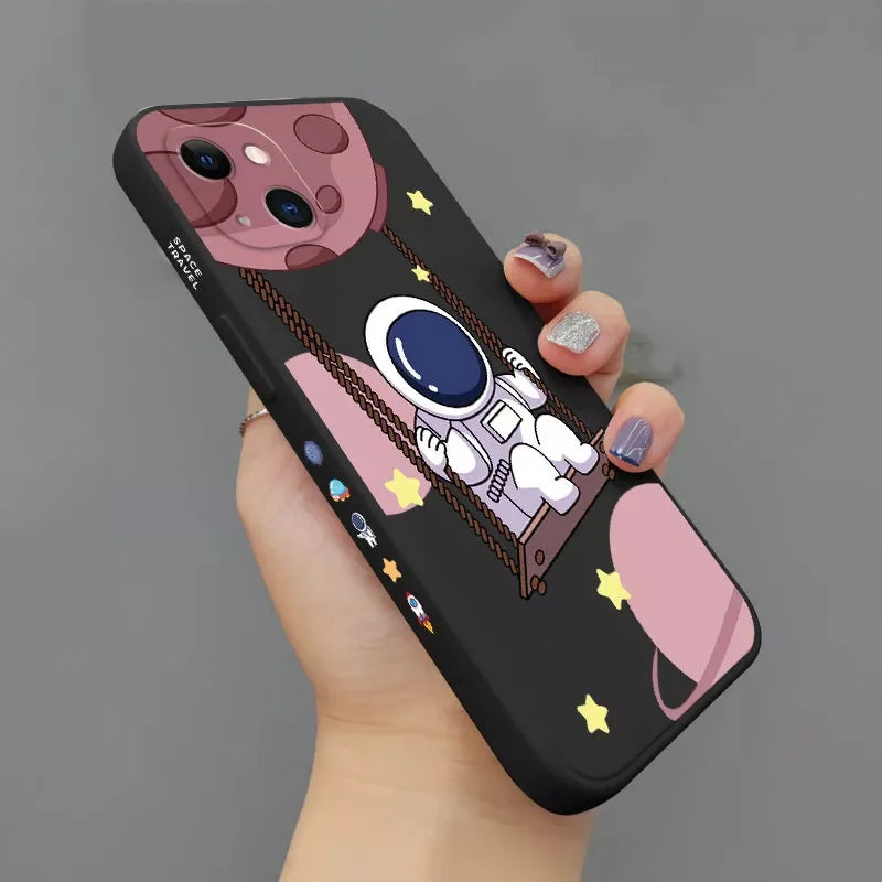 Capa de Astronomia/Astronalta para iPhone 14 Pro Max, iPhone 11, iPhone 13 12 XS Max X 7 8 Plus