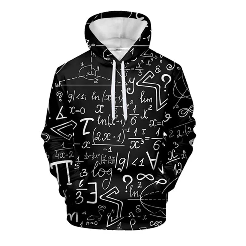 Moletom de Química, Biologia, Matemática e Física com capuz
