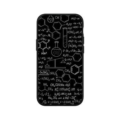 Capa de Celular de Química, Matemática e Física para Apple iPhone 16 15 14 13 12 11 Pro Max 6 6S Plus + SE 14+ 16