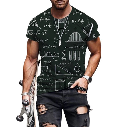 Camisa com Fórmulas de Química, Matemática, Física e Biologia