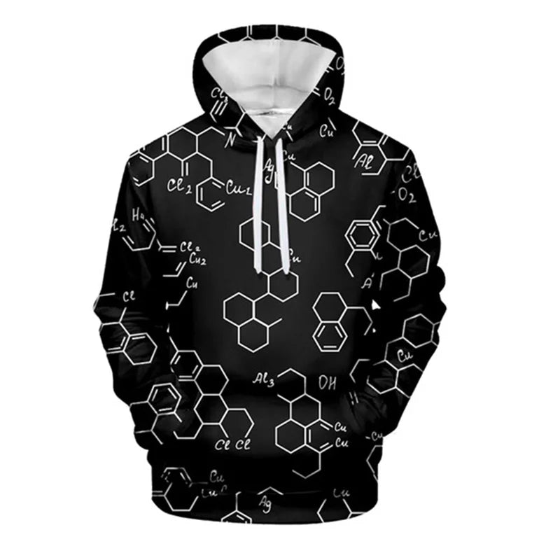 Moletom de Química, Biologia, Matemática e Física com capuz