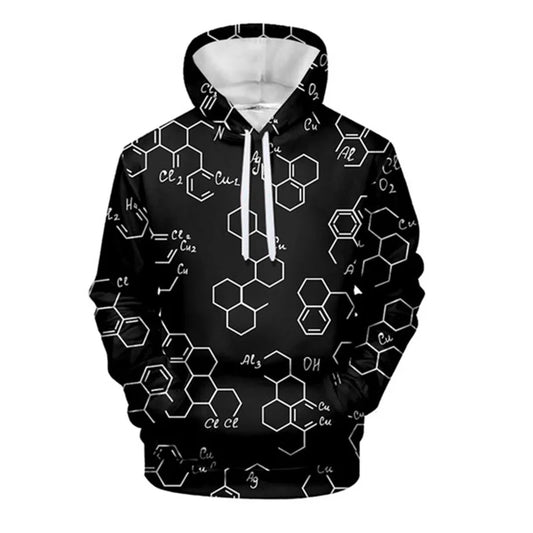 Moletom de Química, Biologia, Matemática e Física com capuz